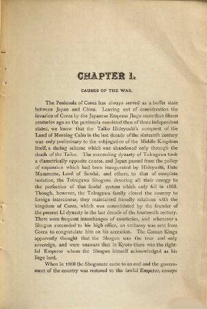 A concise History on the war between Japan and China [1894/95]