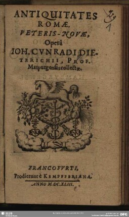 Antiquitates Romae. Veteris-Novae