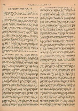 289-292 [Rezension] Liturgisches Jahrbuch. 3. Band 1953