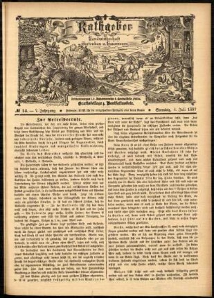 Ausgabe vom Sonntag, den 04. Juli 1897.