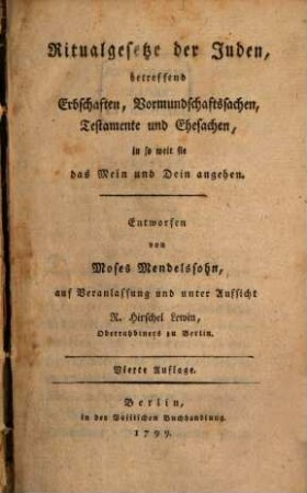 Ritualgesetze der Juden