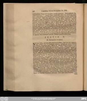 Sectio II. De Reformatione Germaniae.