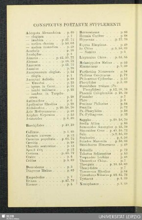 Conspectus Poetarum Supplementi