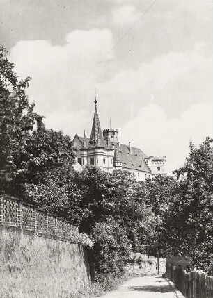 Püchau, Schloss : Püchau. Schloß. C. Lipsius. Ansicht von Südosten