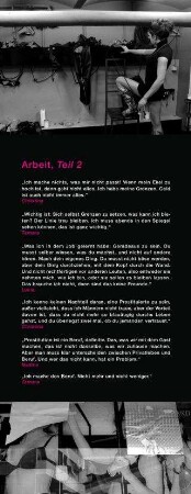 Einblicke ...in den Berufsalltag von Sexarbeiterinnen