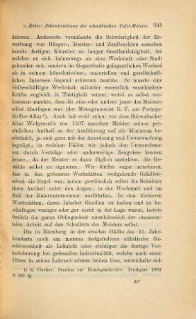 Ueber die Stilentwicklung der schwäbischen Tafel-Malerei im 14. und 15. Jahrhundert