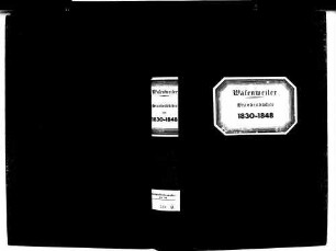 Wasenweiler, Ihringen FR; Katholische Gemeinde: Standesbuch 1830-1848
