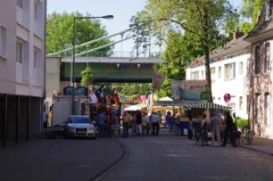 Straßenansicht bei einem Dorffest