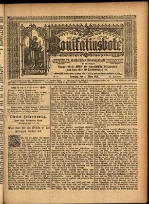 Erste Ausgabe vom Sonntag, den 06. März 1910.
