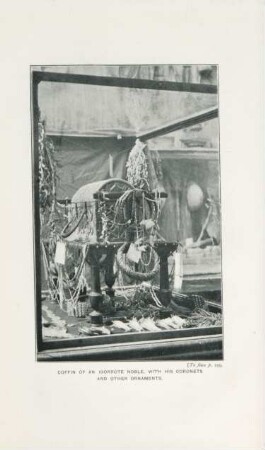 Coffin of an Igorrote noble, with his coronets and other ornaments