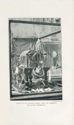 Coffin of an Igorrote noble, with his coronets and other ornaments