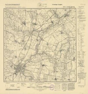 2057 (alte Nr.: 688) Greifenberg in Pommern, Topographische Karte 1:25000 (4cm - Karte)