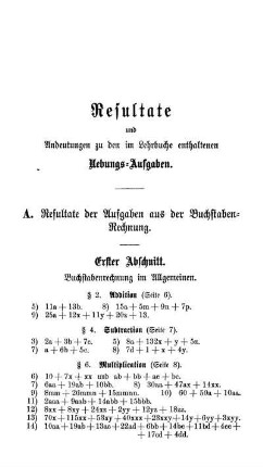 Resultate.
