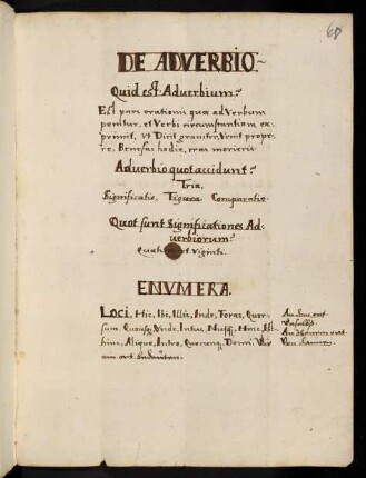 68r-70v, De Adverbio