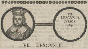 Bildnis des legendären Lescvs II., Herrscher der Polen