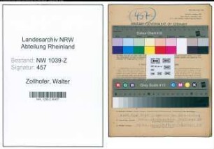 Entnazifizierung Walter Zollhofer , geb. 15.03.1896 (Bergmann)