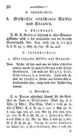 S. Geschichte erloschener Völker und Staaten.
