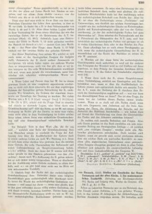 230-231 [Rezension] Harnack, Adolf von, Studien zur Geschichte des Neuen Testaments und der alten Kirche