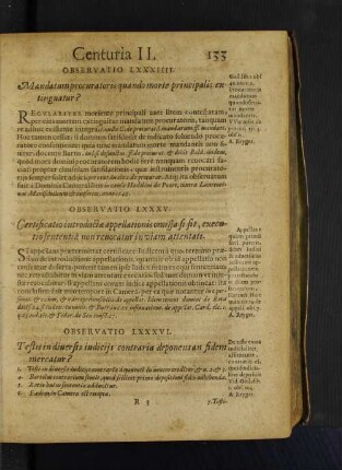 Observatio LXXXIIII. Mandatum procuratoris quando morte principalis extinguatur?