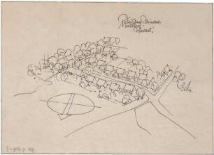 Gsaenger, Gustav; Moosburg - Unteres Gereuth (Bayern); Siedlung Fa. Steinbock - Perspektive