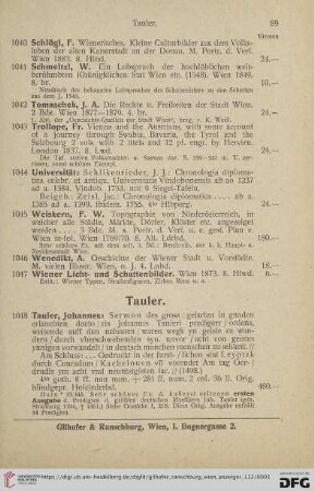 Tauler (Nr. 1048 - 1051)
