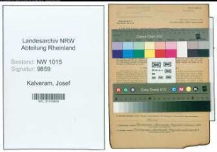 Entnazifizierung Josef Kalveram , geb. 14.01.1893 (Konstrukteur)