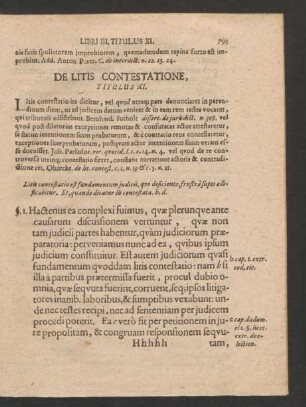 Titulus XI. - Titul. XVIII.