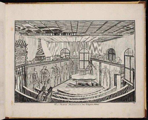 12 Das Theatrum Anatomicum in dem Collegio zu Altdorf. - Universität Altdorf, Theatrum anatomicum