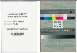 Entnazifizierung Wilhelm Sundermann , geb. 19.06.1891 (Schulrat)