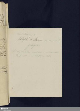 Nr. 150-157. Philippi, Karl Ferdinand
