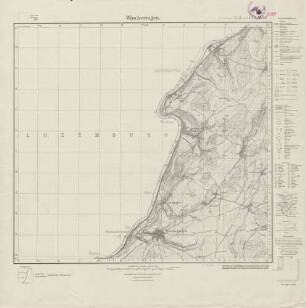 6304 (alte Nr.: 3492) Wincheringen, Meßtischblatt (4cm - Karte)