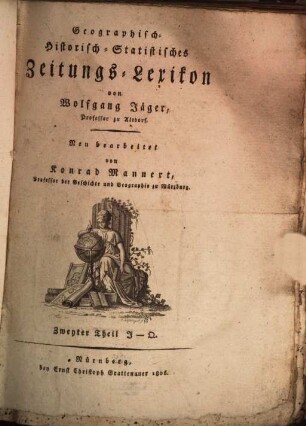 Geographisch-Historisch-Statistisches Zeitungs-Lexicon, 2. I - Q
