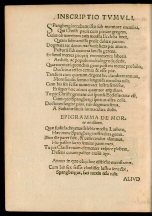 Inscriptio Tumuli.