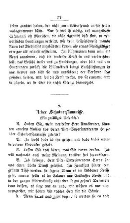 Ueber Schulversäumnisse : (Ein zufälliges Gespräch)