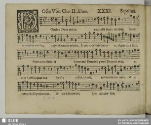 XXXI. Domine Deus meus exaltasti