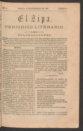 1877,1,8: año 1, número 8 (27 de setiembre de 1877)