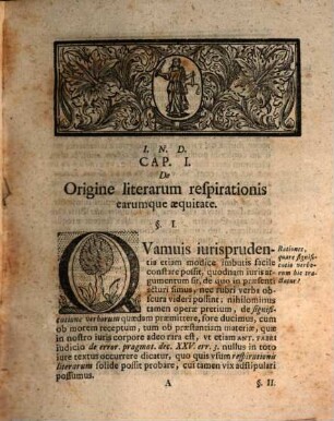Diss. inaug. iur. de literis respirationis earumque validitate et invaliditate