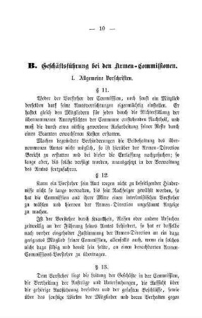I. Allgemeine Vorschriften