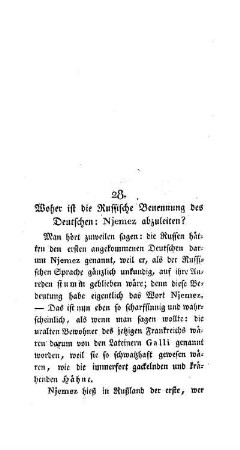 Woher ist die Russische Benennung des Deutschen: Njemez abzuleiten? : [28.]
