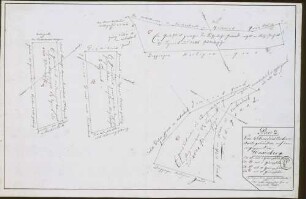 o. Gesamttitel [Konzept aus dem Kartenwerk des Lieutenant des Ingenieurs Edlinger über kurfürstliche Amtsgründe in der Herrschaft Wiesensteig]: "Plan 2 von 4 churfürstlichen Amtsgründen auf dem sogenannten Wasserberg (Litera A-D)"