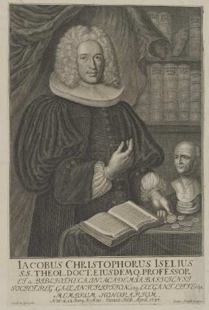 Bildnis des Iacobus Christophorus Iselius