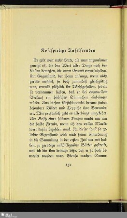 Kostspielige Tafelfreuden