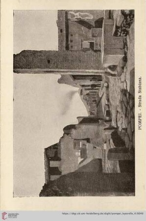 Pompei. – Strada Stabiana. – Route stabienne – Stabiana Stree – Stabianische Strasse