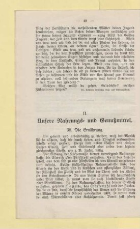 II. Unsere Nahrungs- und Genußmittel