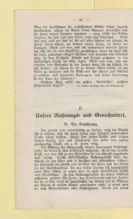 II. Unsere Nahrungs- und Genußmittel