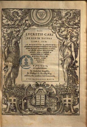 Titi Lucretii Cari De rerum natura : libri sex