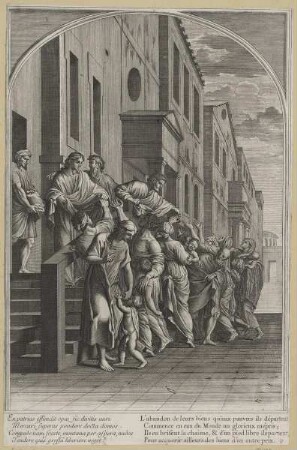 Bildnis des Heiligen Bruno (Bruno und seine Gefährten verteilen ihren Besitz an die Armen)