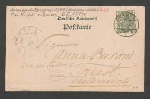 Postkarte an Anna Busoni : 02.09.1900