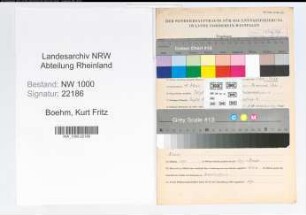 Entnazifizierung Kurt Fritz Boehm, geb. 18.06.1909 (Polizeibeamter)