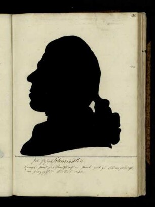 Joh. Joseph Schmiedlin Königl. Preußischer Hofrath in Hamb. geb. zu Ludwigsburg im Herzogthum Würtenb. 1728.